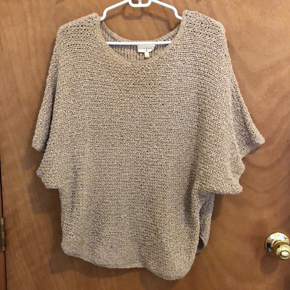 Anthropologie Knit Short Sleeve Sweater